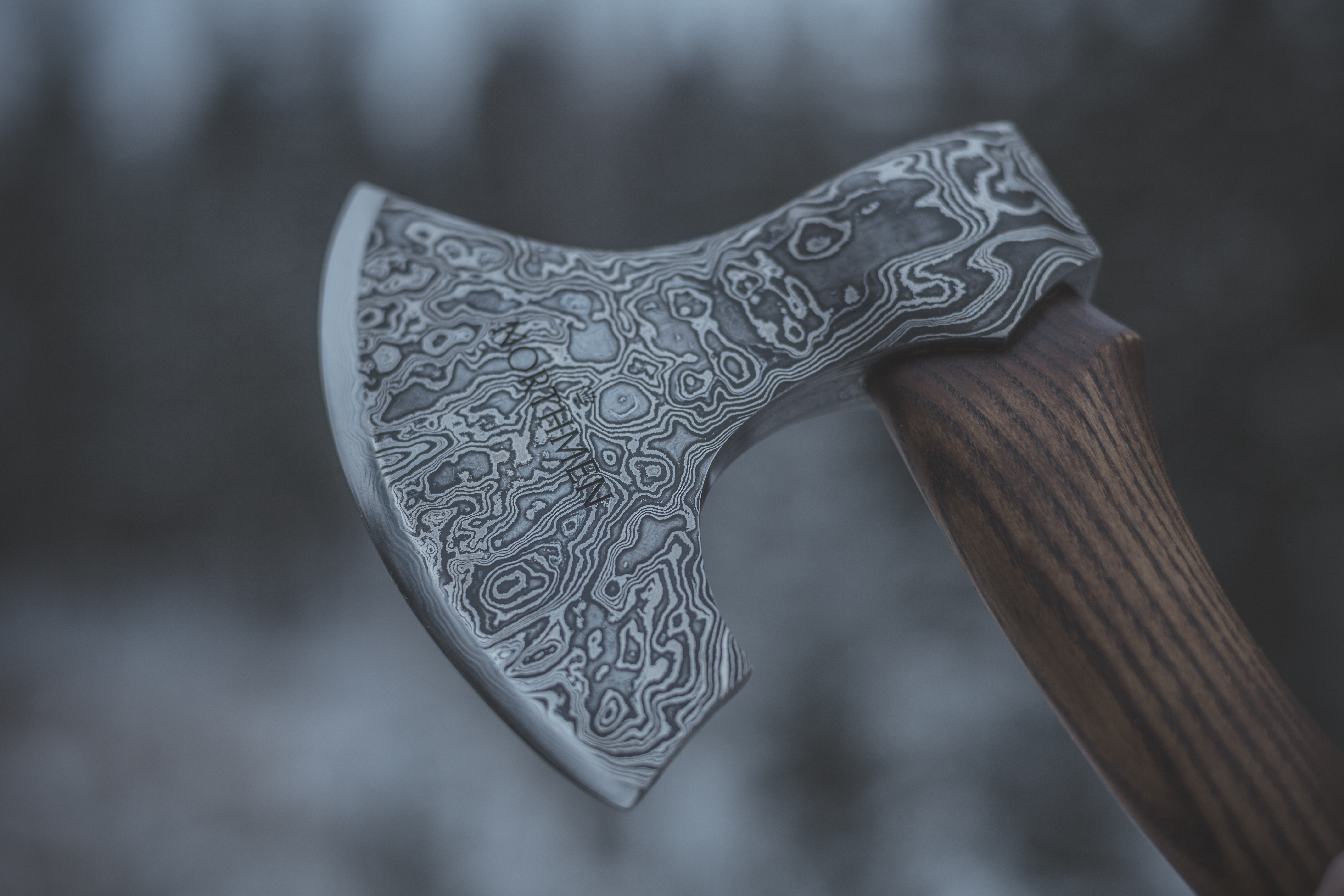 Swedish Steel: Hand-Forged 'Damascus Steel' Hatchet